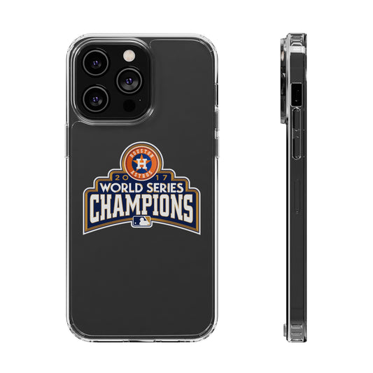 2017 MLB World Series Champions Clear iPhone Case